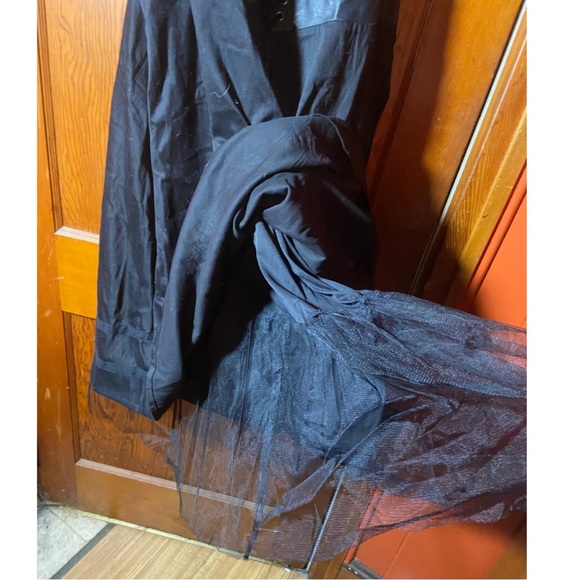 Torrid Dress Midi Sleeveless Vegan Leather Lace Up Corset Goth Witchy Halloween - Picture 2 of 5